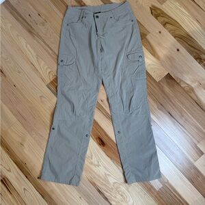 KUHL Women’s Convertible Cargo Hiking Pants – Size 10 Regular – Light Khaki